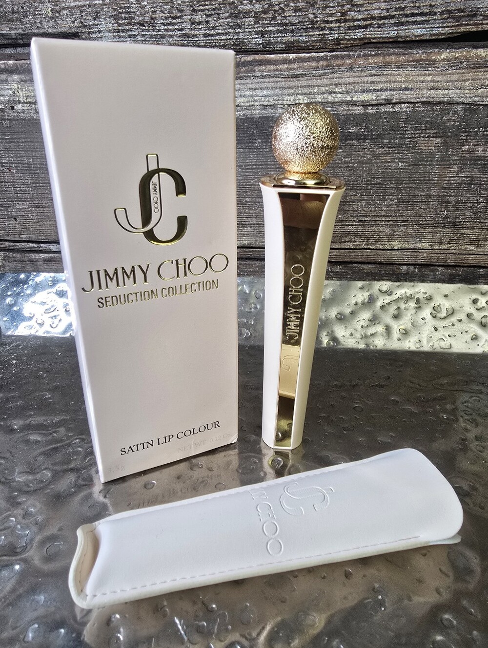 Jimmy Choo Seduction Collection Satin Lip Colour In Coral Kiss, NEW